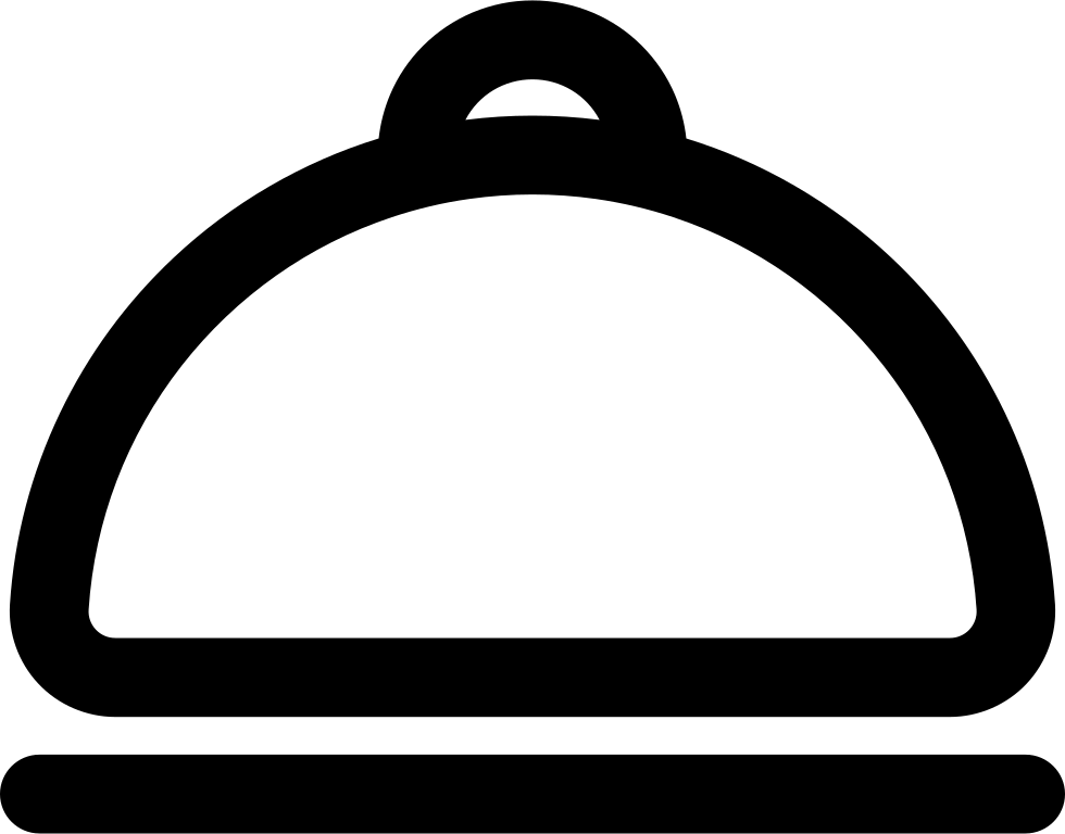 980x768 Food Plate With Cover Outlined Tool Png Icon Free Download