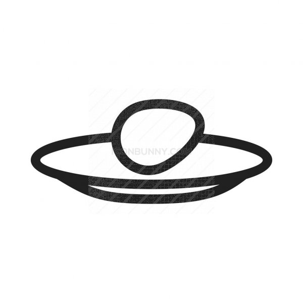 600x600 Egg In Plate Line Icon