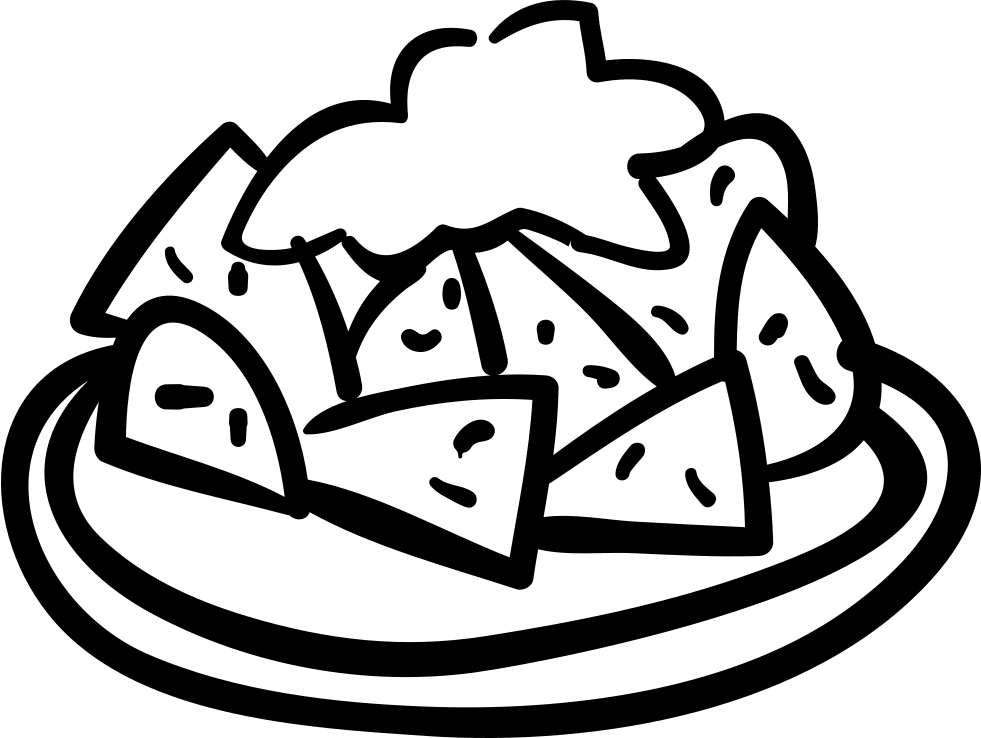 981x738 Food Plate Hand Drawn Lunch Png Icon Free Download