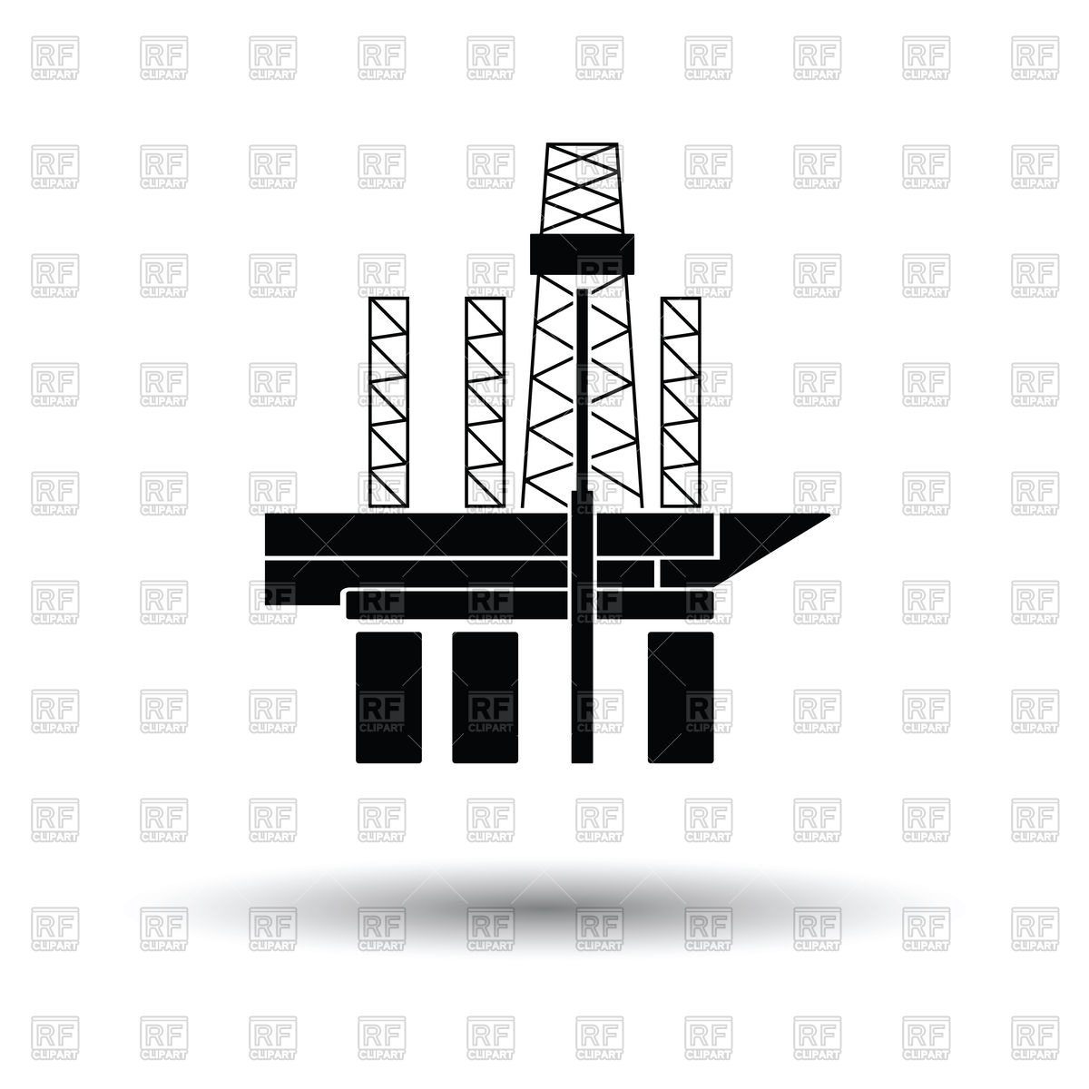 1200x1200 Oil Platform Icon Vector Image Of Icons And Emblems Angelp