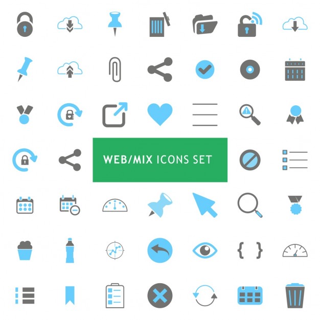 626x626 Web Platform Icons Collection Vector Free Download