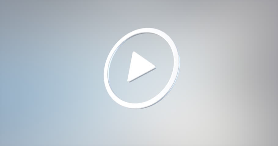 Play Button Icon White