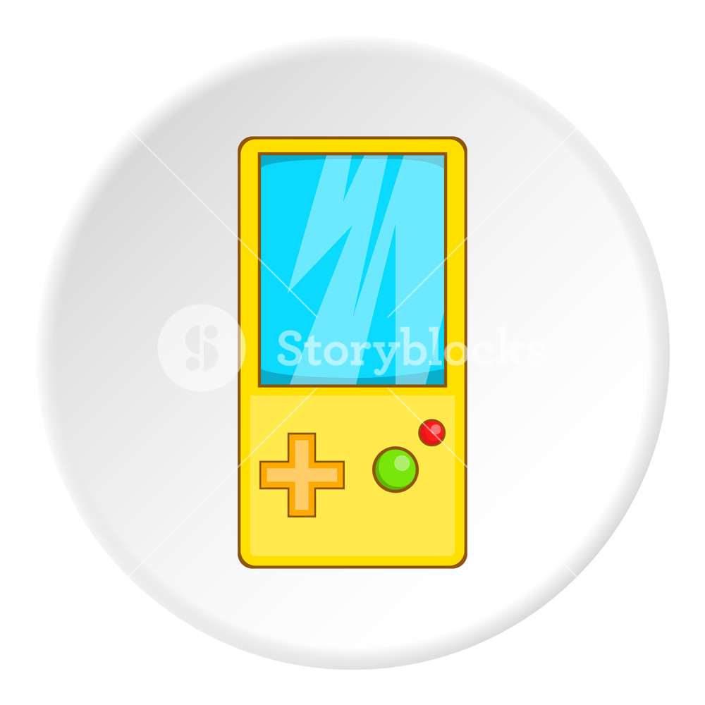 1000x1000 Tetris For Games Icon In Cartoon Style On White Circle Background
