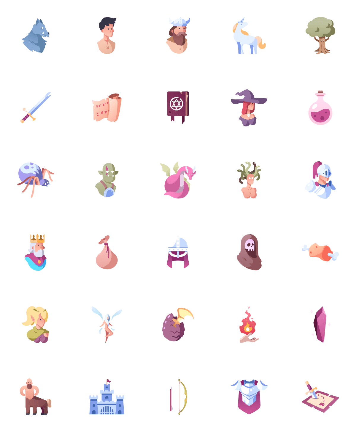 1200x1496 Fantasy And Role Play Game Icons Iconstore