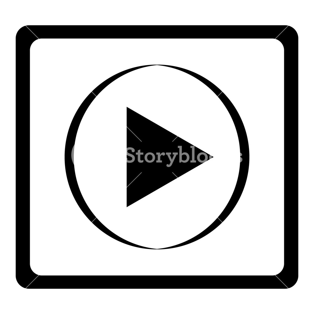 1000x1000 Play Icon Simple Illustration Of Play Icon For Web Royalty Free