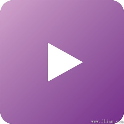 400x400 Purple Play Icon Vector Free Vector In Adobe Illustrator
