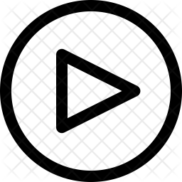 256x256 Play Icon Of Line Style