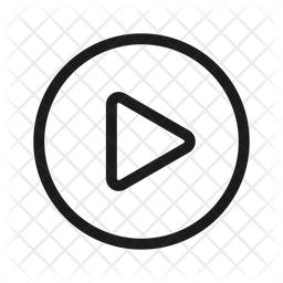 256x256 Play Icon Of Line Style