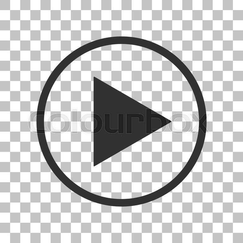 800x800 Play Sign Illustration Dark Gray Icon Stock Vector Colourbox