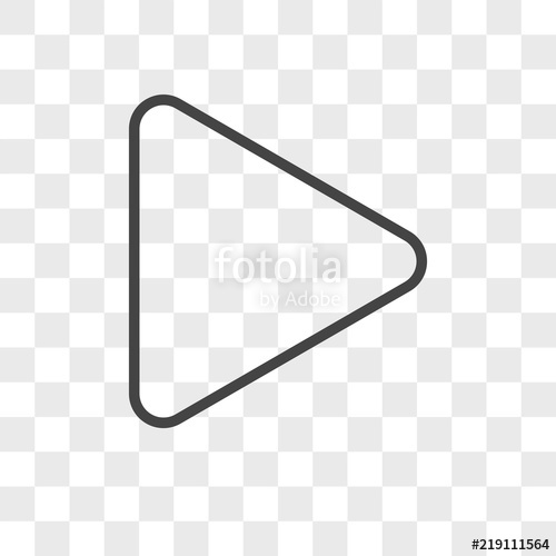 500x500 Play Vector Icon On Transparent Background, Play Icon Stock Image