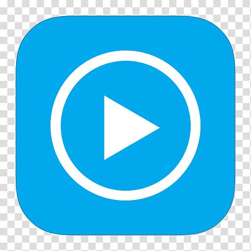 512x512 Blue And White Play Icon Illustration, Blue Trademark Area Text