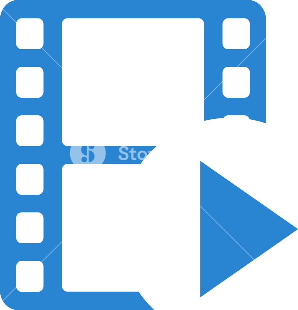 959x1000 Play Movie Simplicity Icon Royalty Free Stock Image