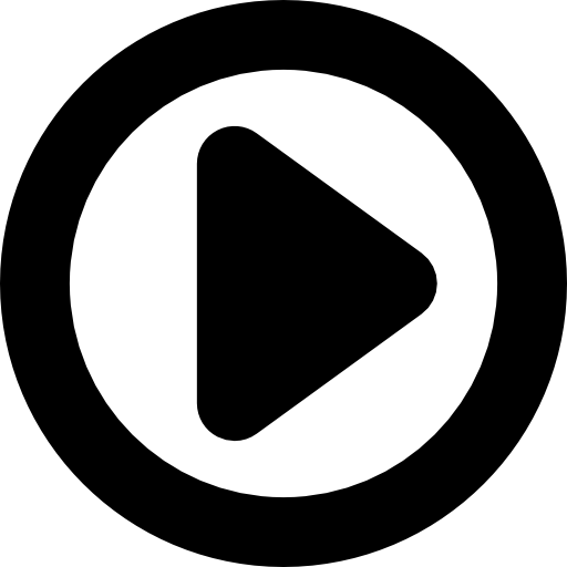 512x512 Play Movie Button With A Triangle In A Circle Icons Free Download