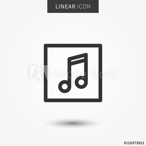 500x500 Play Music Icon Vector Illustration Isolated Music Symbol