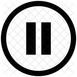 256x256 Stop, Play, Control, Player, Pause Icon Of Glyph Style