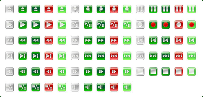 698x335 Vista Style Playstoppause Icon Set With Custom Icon Design Service