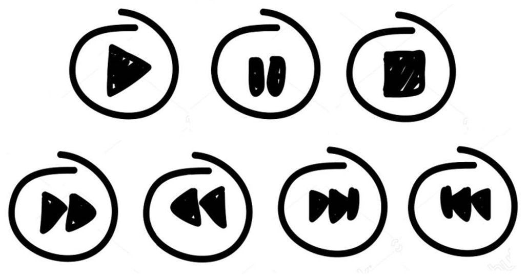 1028x545 Play Pause Stop Button Icon Media Player Fast Forward