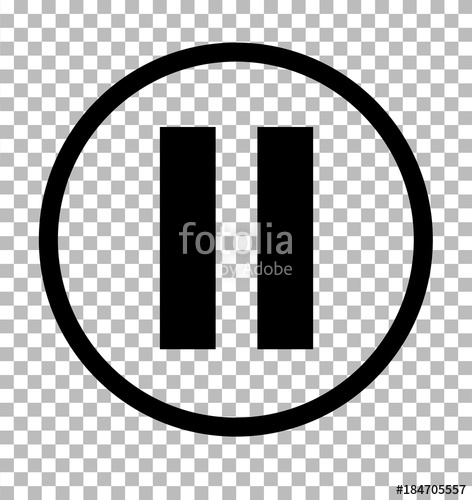 472x500 Pause Sign Dark Gray Icon On Transparent Background Pause Icon