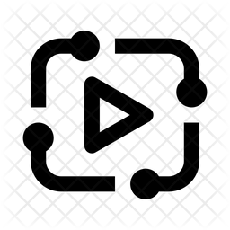 256x256 Play Icon Of Line Style