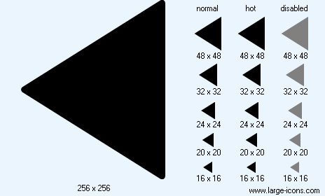 464x280 Playback Icon Image Large Black Icons