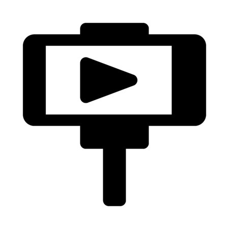 450x450 Video Playback Icon Royalty Free Vector Graphics
