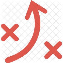 256x256 Tactic, Plan, Strategy, Playbook Icon Of Flat Style