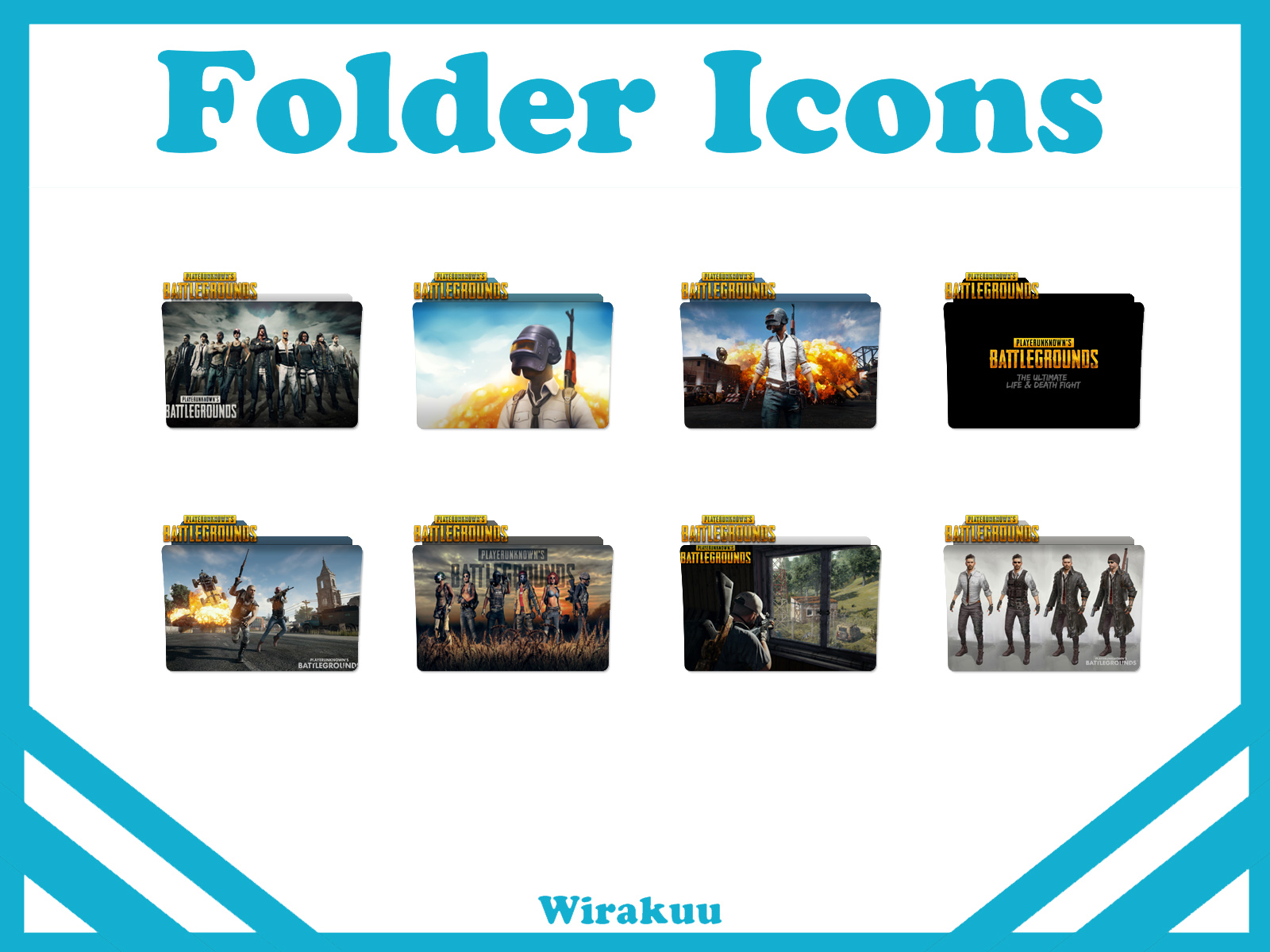 1600x1200 Free Download Folder Icons Game Playerunknown Battleground