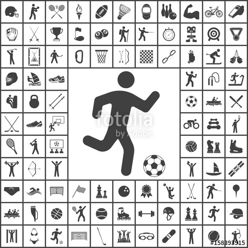 500x500 Football Players Icon Stock Image And Royalty Free Vector