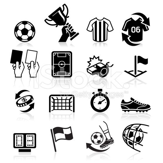 556x556 Soccer Icons Set Football In Soccer Art, Illustration