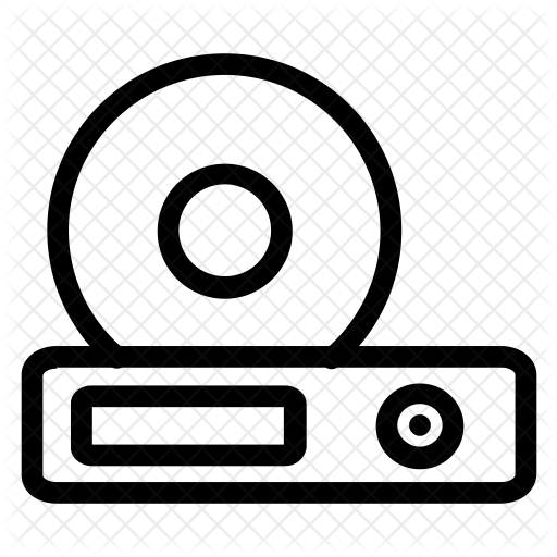 512x512 Cd Player Icon Of Line Style