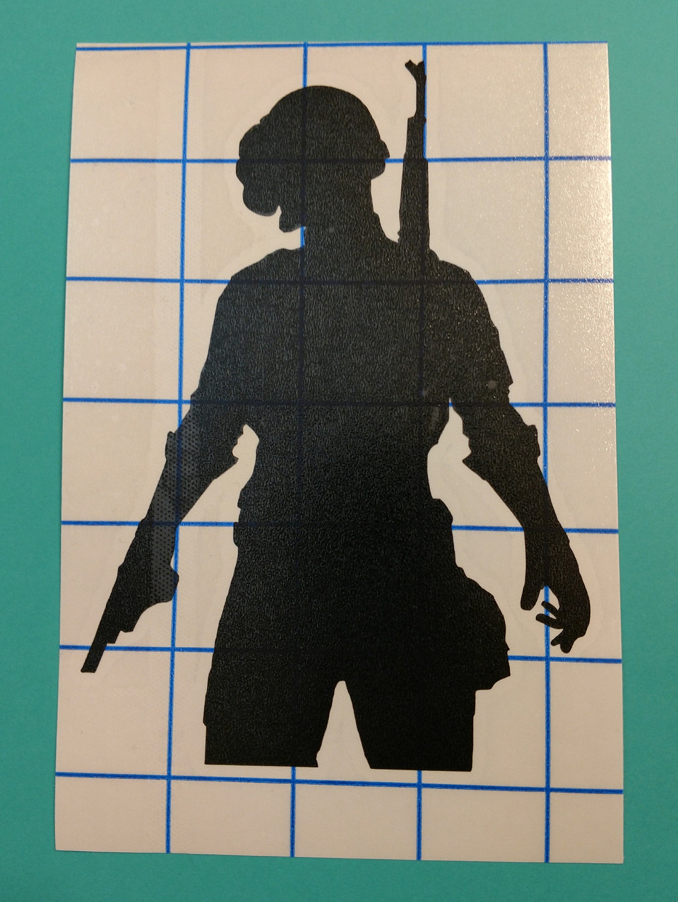 2256x3000 Pubg Playerunknown's Battlegrounds Silhouette Icon Vinyl Decal