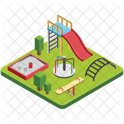 256x256 Playground Icon Of Isometric Style