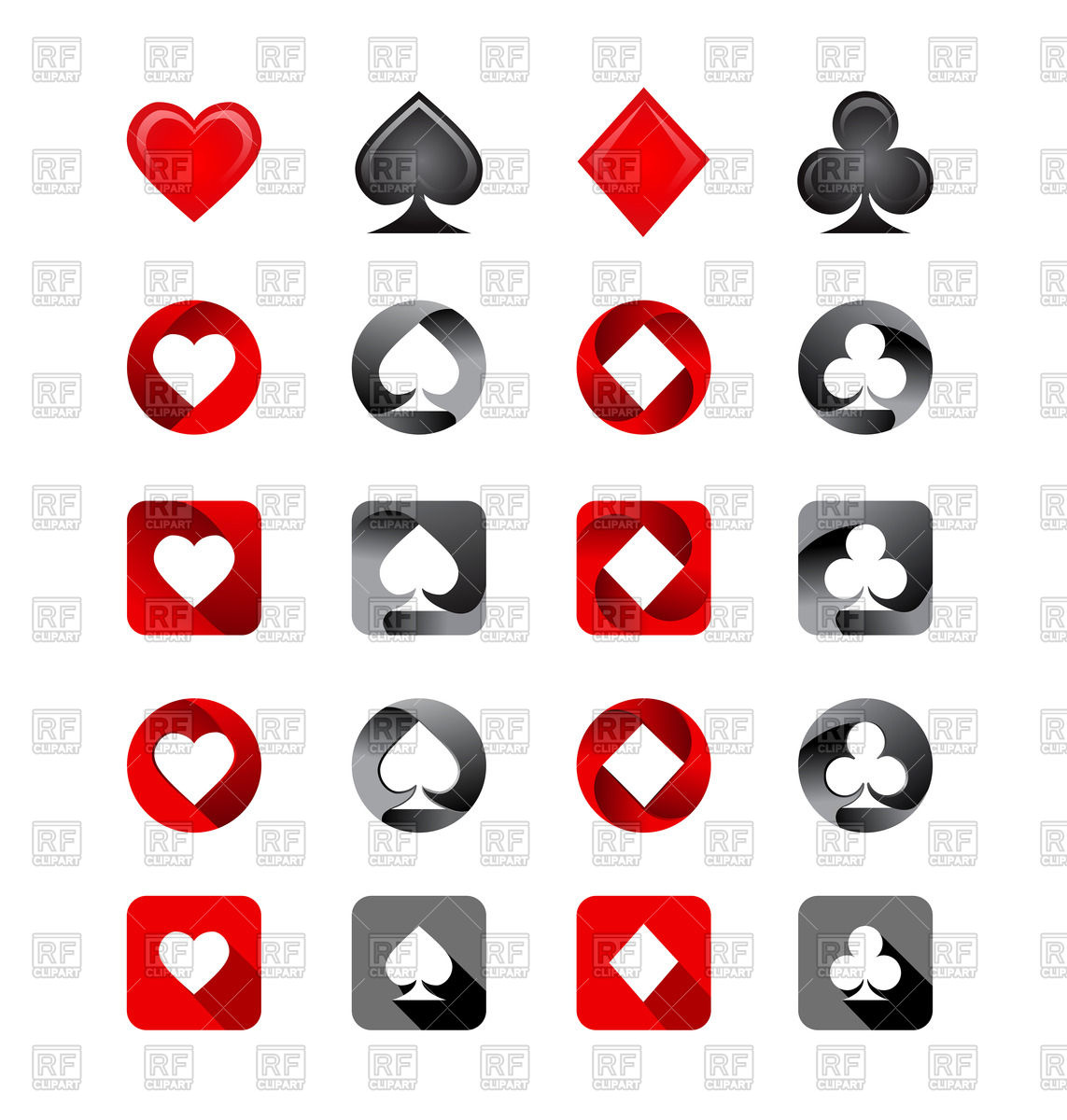 1143x1200 Playing Card Suits Icon Set Vector Image Of Sport And Leisure