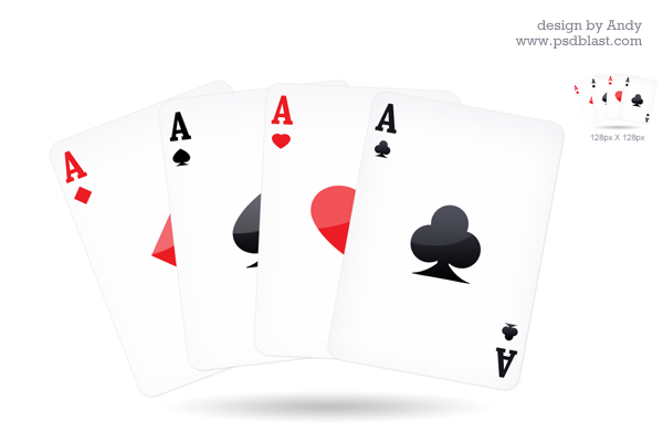 600x400 Playing Card Icon Psdblast