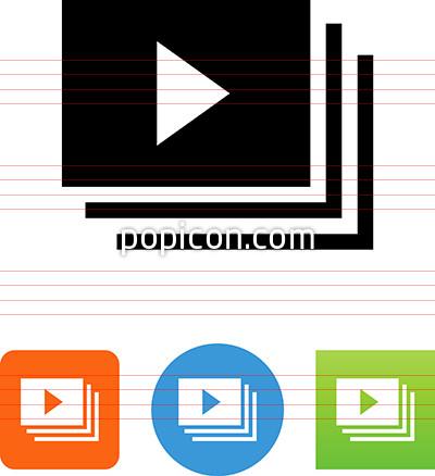 400x438 Vector Playlist Icon