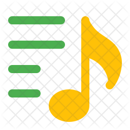 256x256 Music Playlist Icon Of Flat Style