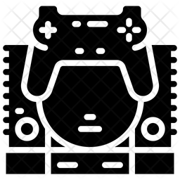 256x256 Playstation Icon Of Glyph Style