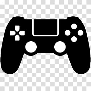 300x300 Black Game Controller Illustration, Playstation Joystick