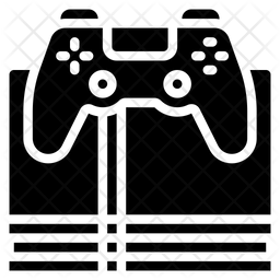 256x256 Playstation Icon Of Glyph Style