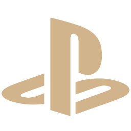 Free Tan Playstation Icon 256x256 Free Tan Playstation Icon