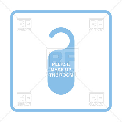 400x400 Please Make Up The Room Tag Icon Vector Image Of Signs, Symbols