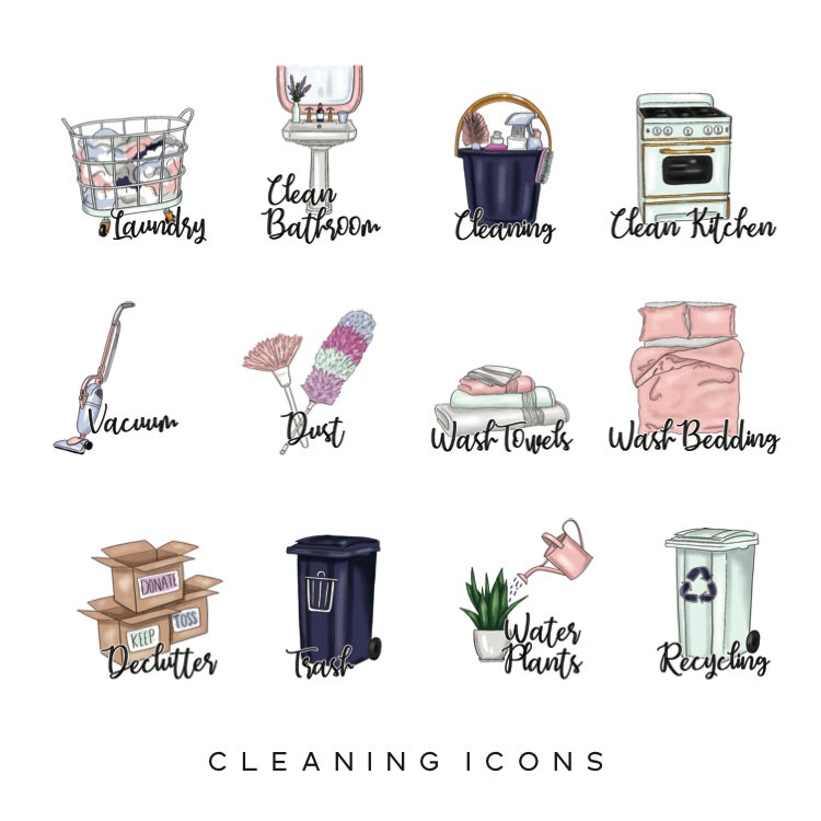 750x750 Cleaning Planner Icons Paperpanduh