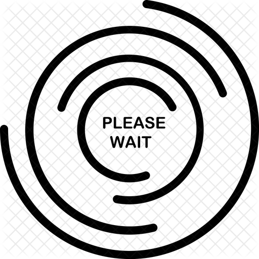 512x512 Waiting Popup Icon Of Line Style