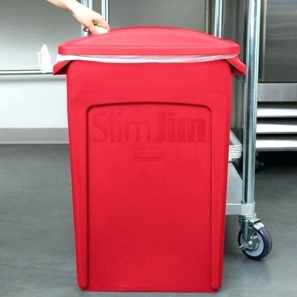 600x600 Red Trash Bin