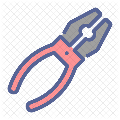 512x512 Pliers Icon Of Colored Outline Style