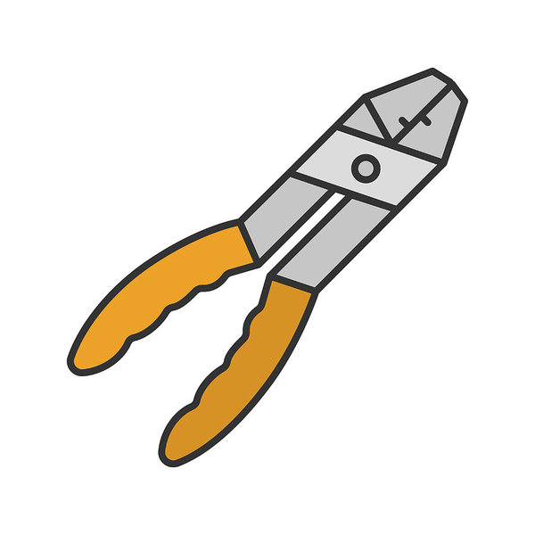 600x600 Combination Pliers Icon Art Print