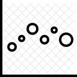 256x256 Scatter Plot Chart Icon Of Line Style