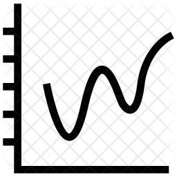 256x256 Sinusoidal Graph Icon Of Line Style