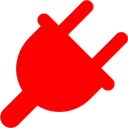 256x256 Red Plug Icon