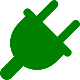 256x256 Green Plug Icon